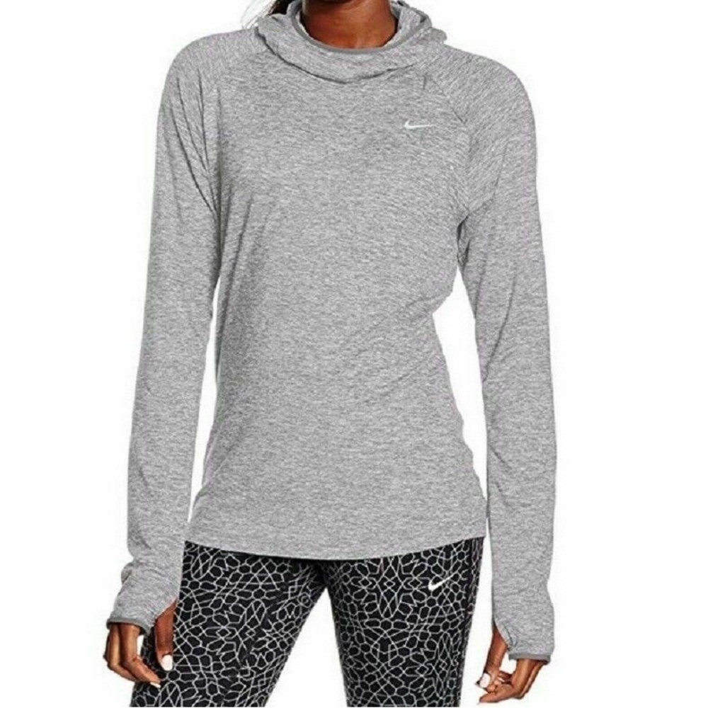 Nike Women’s Element Running Top - Heather Grey - Small - Gently Used